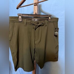 Billabong Dark Green Athletic Shorts
